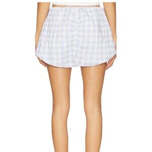 Selkie Light Blue and White Gingham Women’s Shorts